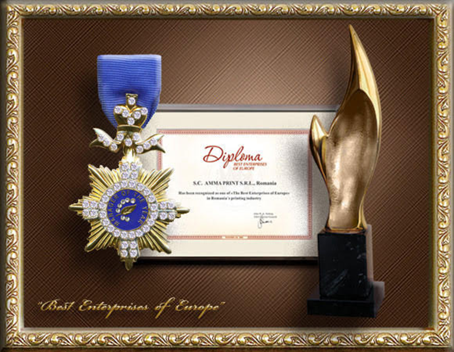 Награда компании Универсал "Best Enterprises of Europe"